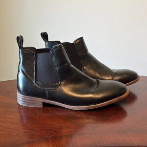 Jousen - Black Leather Ankle Boots - 9.5